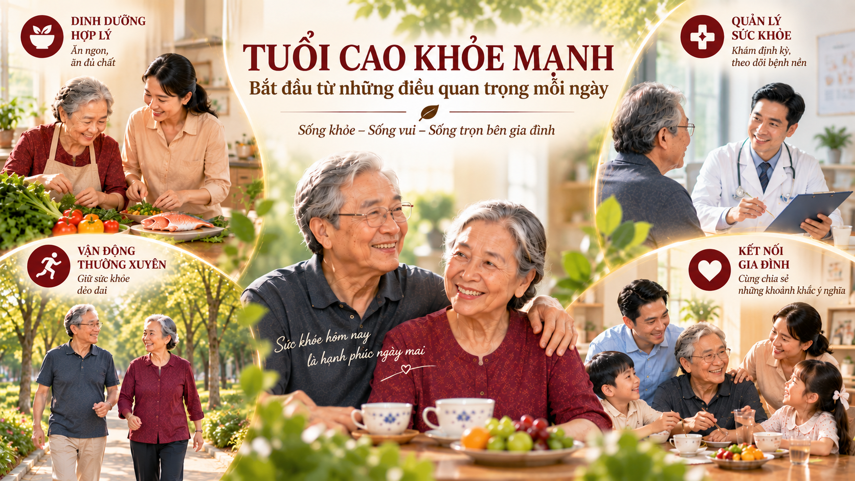 các nền tảng chăm sóc sức khỏe toàn diện cho người cao tuổi