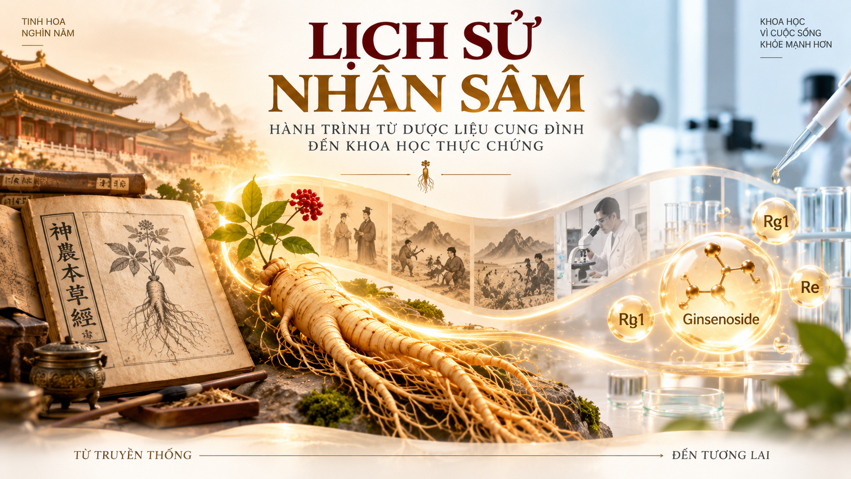 lịch sử nhân sâm từ Đông y cổ truyền đến khoa học hiện đại