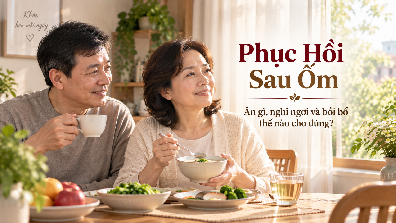 phục hồi sau ốm ăn uống nghỉ ngơi và bồi bổ đúng cách