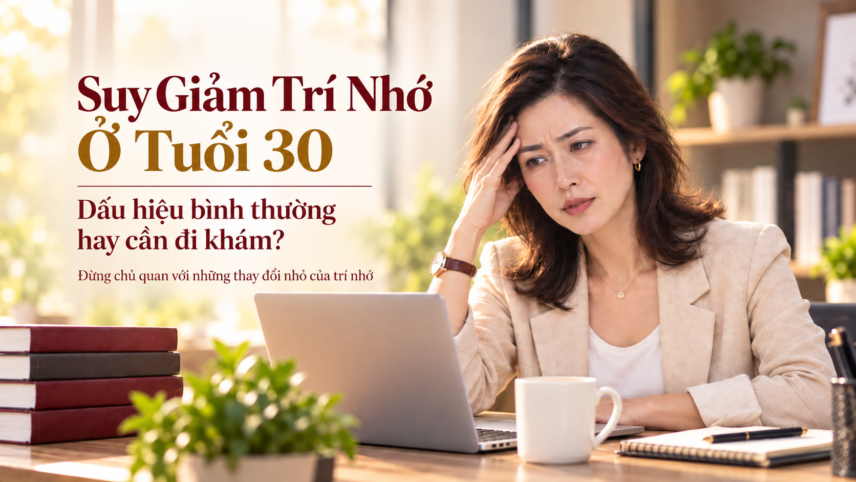 suy giảm trí nhớ tuổi 30 do stress công việc kéo dài