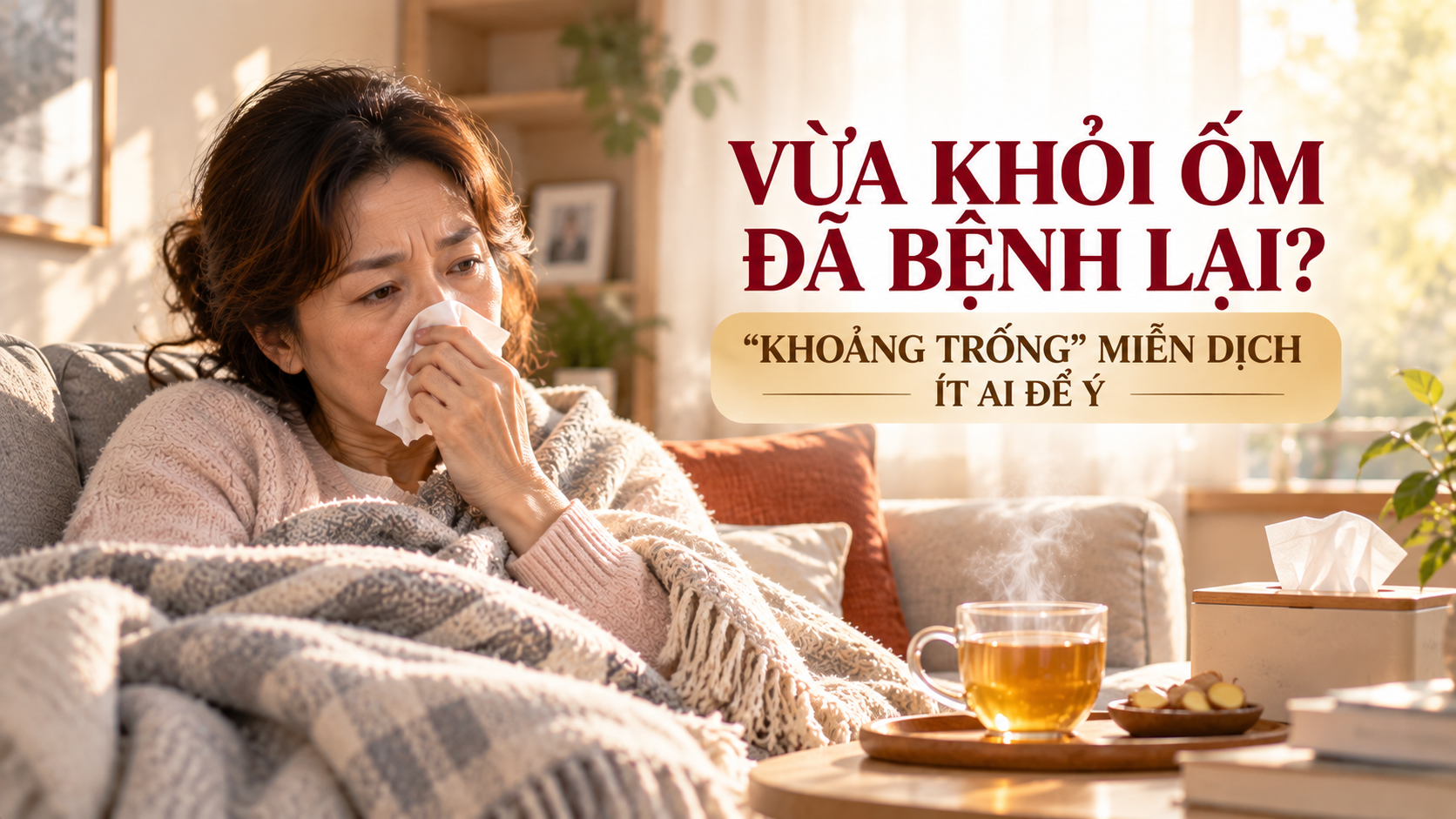 vừa khỏi ốm đã bệnh lại khoảng trống miễn dịch